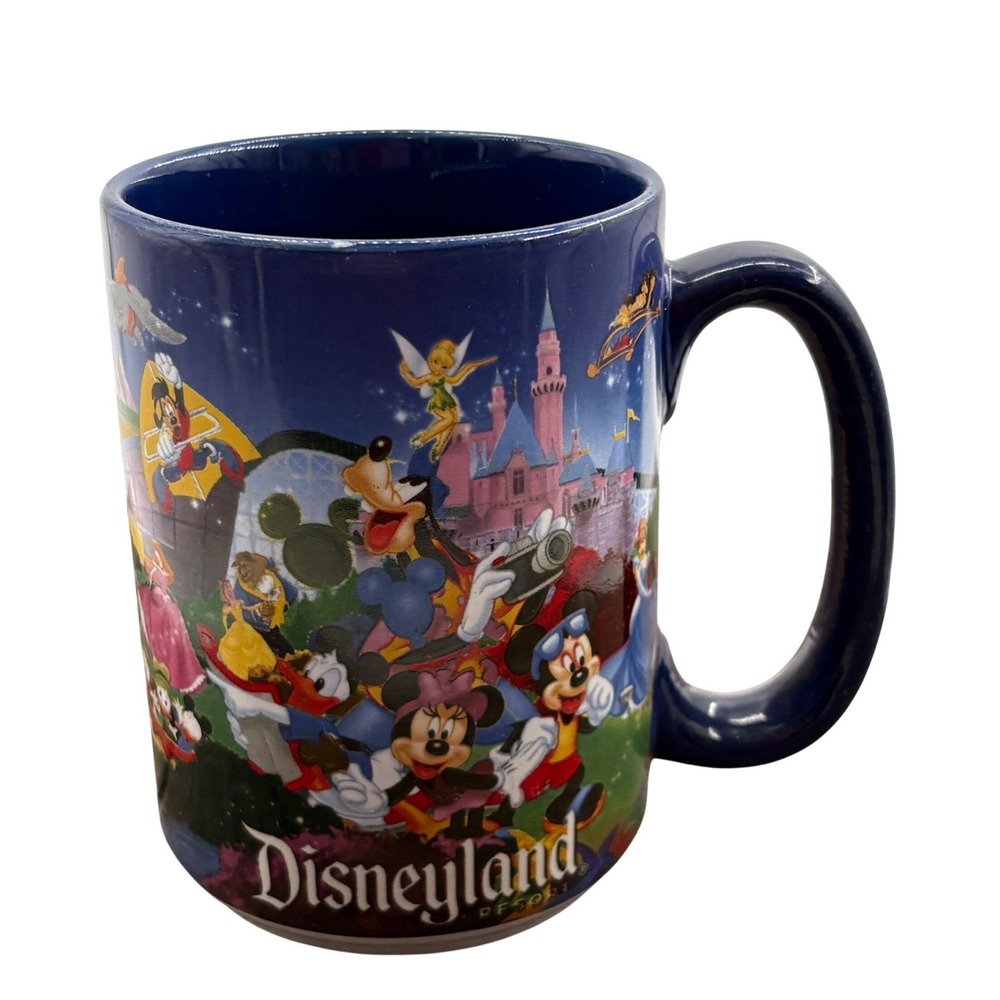 Disney Parks Disneyland Resort Panoramic Mug Castle Mickey Minnie Goofy 12oz